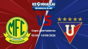 Soi Kèo Mirassol vs LDU 05h00 14/08/2026 - Copa Libertadores